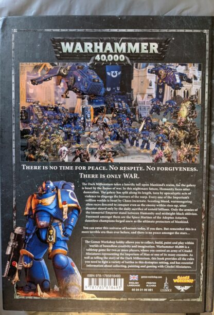 Warhammer 40k 8th edition rule book back cover