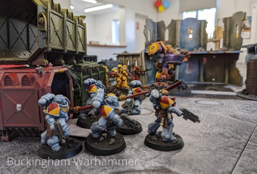 Space Wolves and Imperial Fists at Buckingham Warhammer